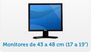 Monitores de 17 a 19”(43 a 48 cm)